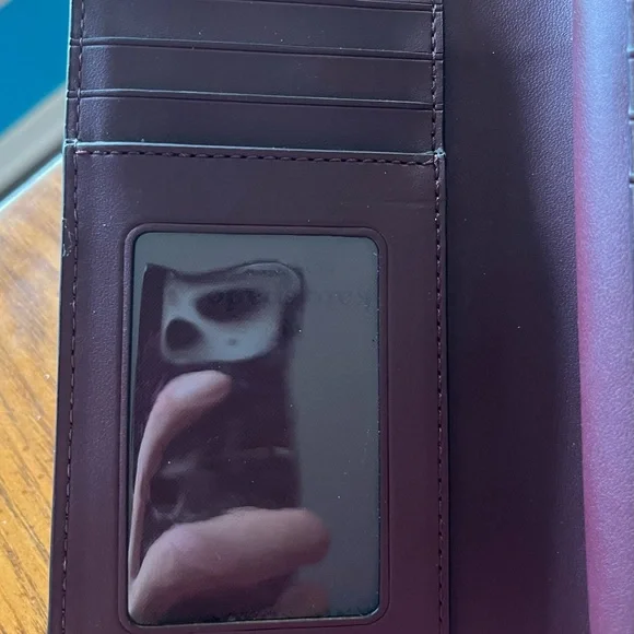 Kate Spade Deep Purple Leather Wallet. EUC - Picture 5 of 8